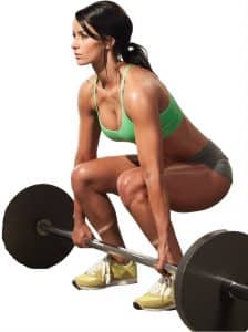 Weightlifting woman